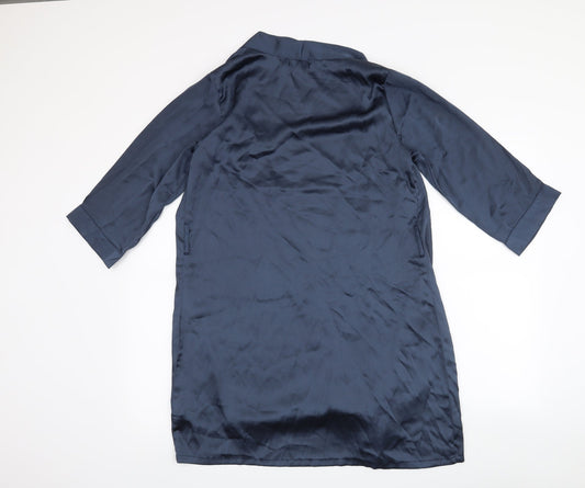 Boohoo Womens Blue Cardigan Jumper Size M
