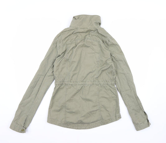 Divided by H&M Womens Green Denim Overcoat Coat Size 8