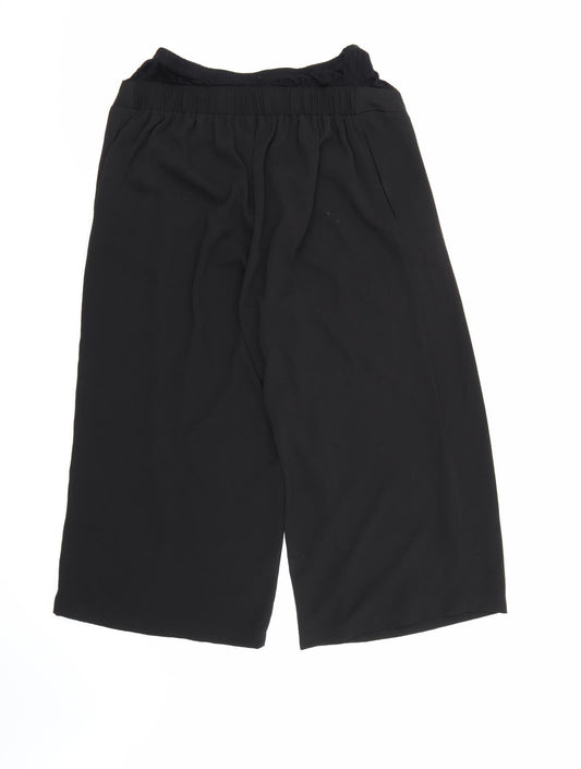 New Look Womens Black Bloomer Trousers Size 10 L22 in