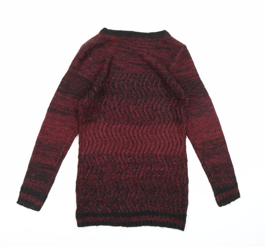 Terranova Womens Red Knit Pullover Jumper Size S