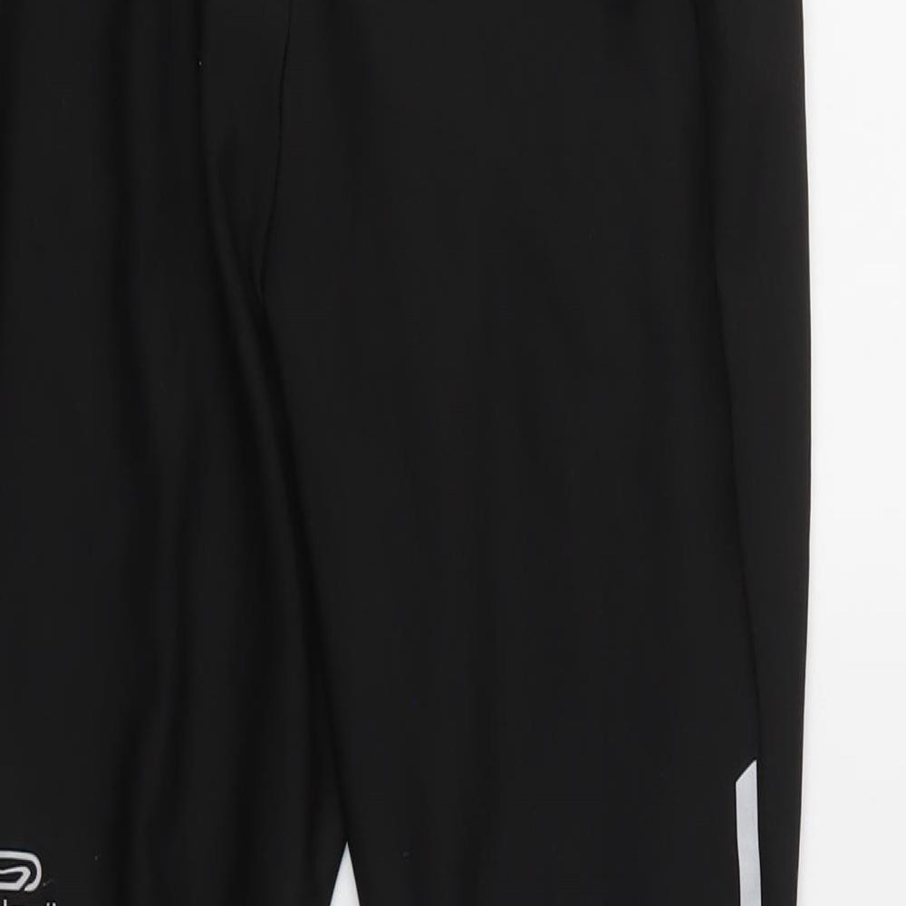 Brand and care label for Preworn women’s black biker shorts
