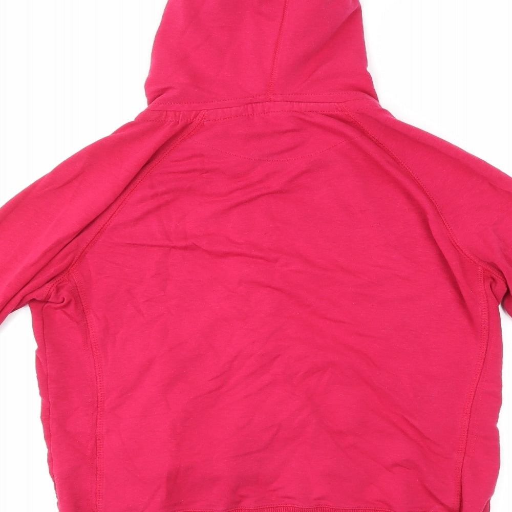 Brand and care label for Denim & Co. women’s purple full zip hoodie