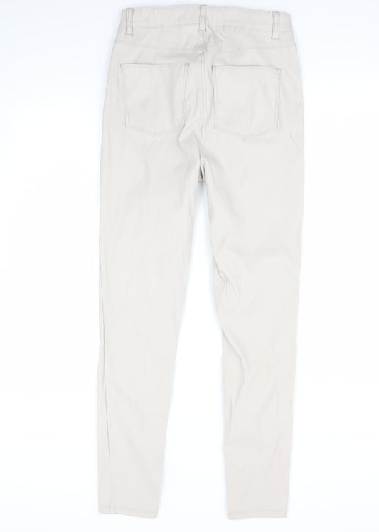 denim&co Womens Grey Skinny Jeans Size 10 L30 in