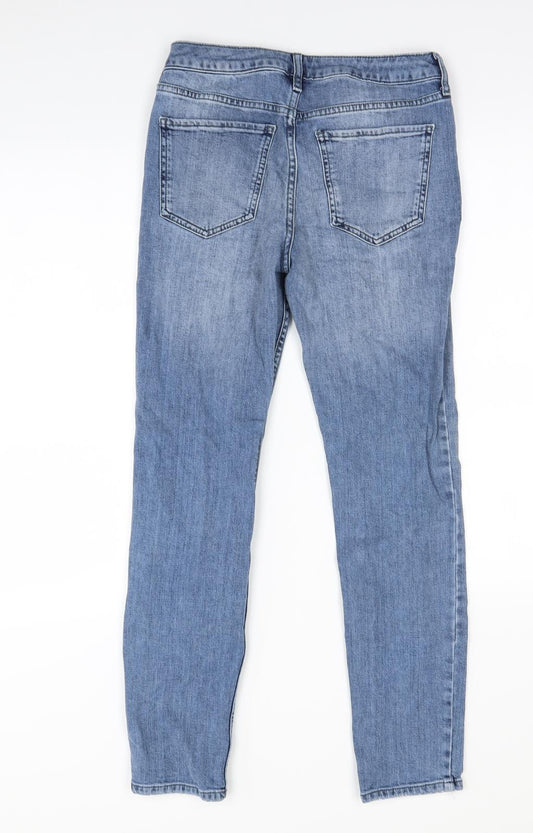 Topshop Womens Blue Skinny Jeans Size 25 in L28 in