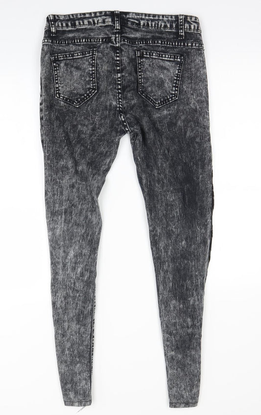 dressfo Womens Black Skinny Jeans Size 10 L29 in