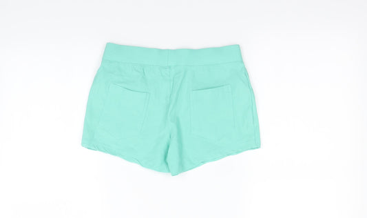 Preworn Girls Green Culotte Shorts Size XL