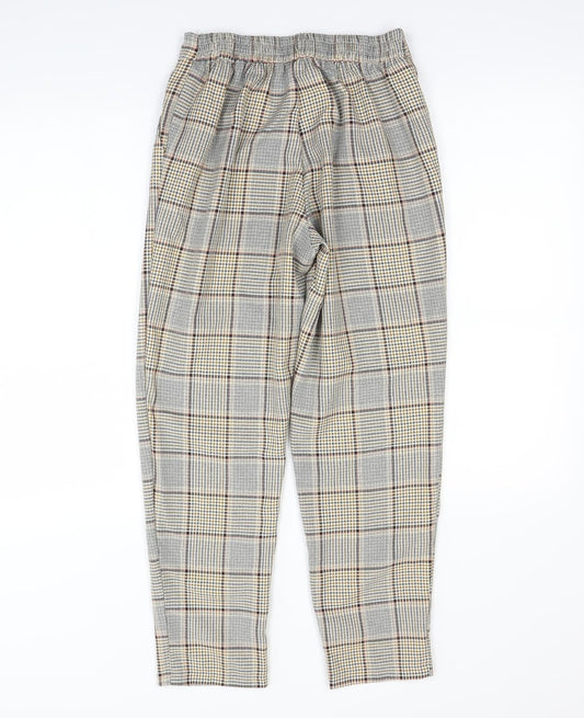 New Look Womens Multicoloured Check Dress Pants Trousers Size 6 L28 in