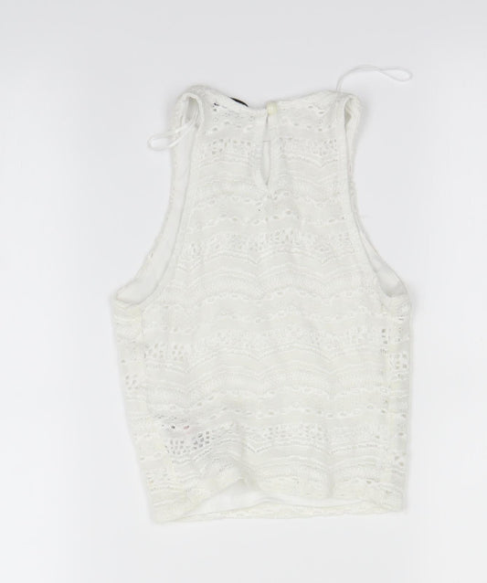 New Look Womens Ivory Cropped Tank Size 6
