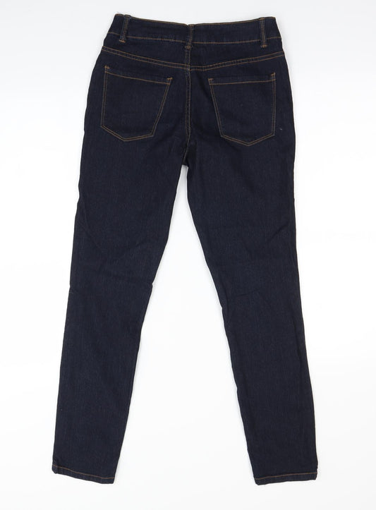 Preworn Womens Blue Skinny Jeans Size 6 L28 in