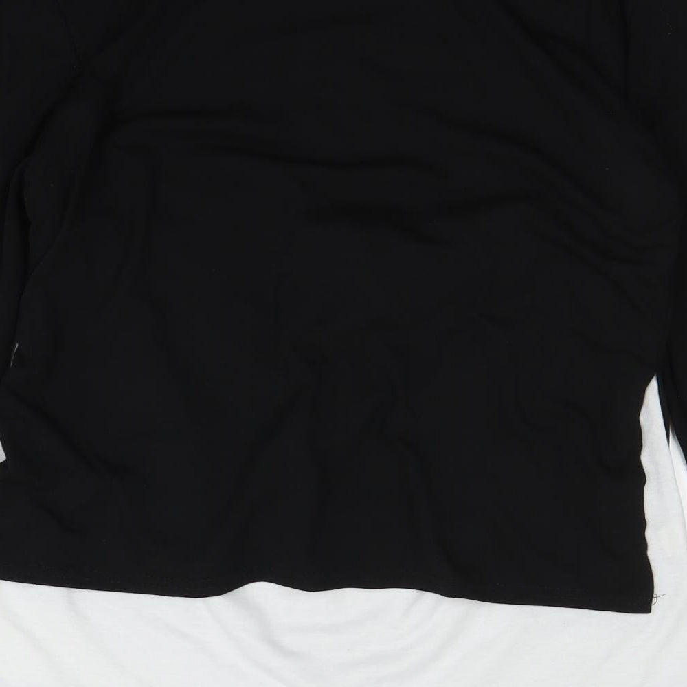 Preworn Womens Black Basic T-Shirt Size M