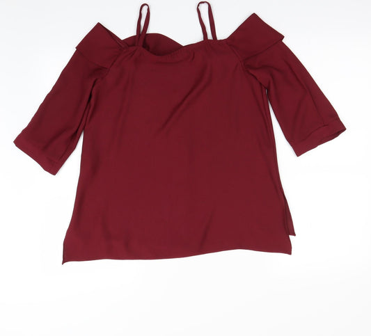 River Island Womens Purple Basic Blouse Size 8