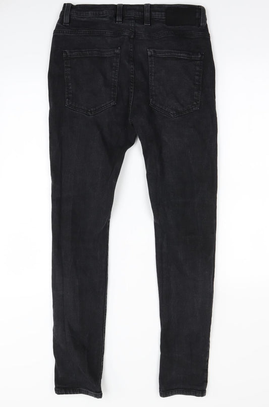 Bellfield Womens Black Straight Jeans Size S L30 in