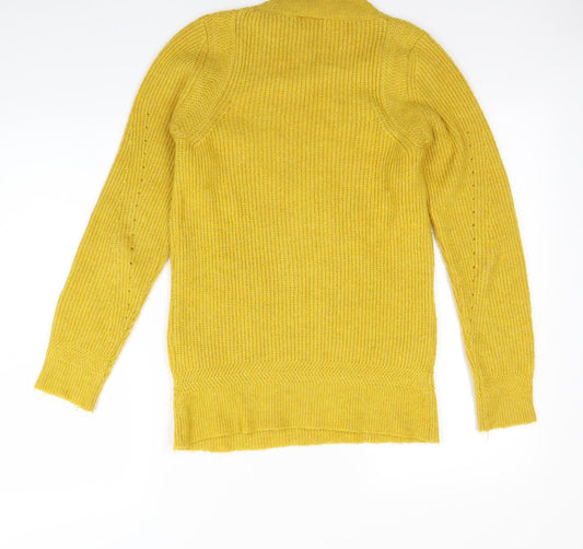 Topshop Womens Yellow Pullover Jumper Size 6