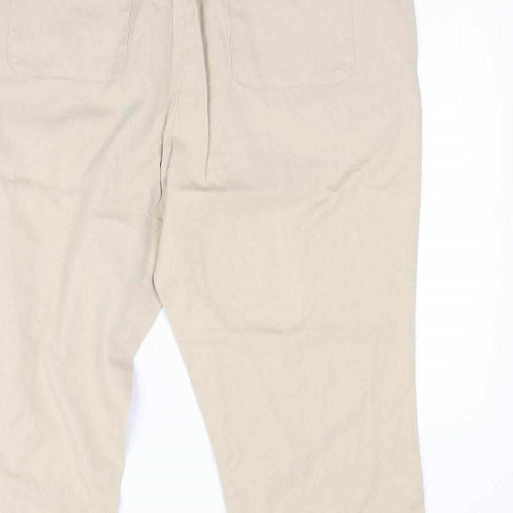 Damart Womens Beige Trousers Size 20 L22 in