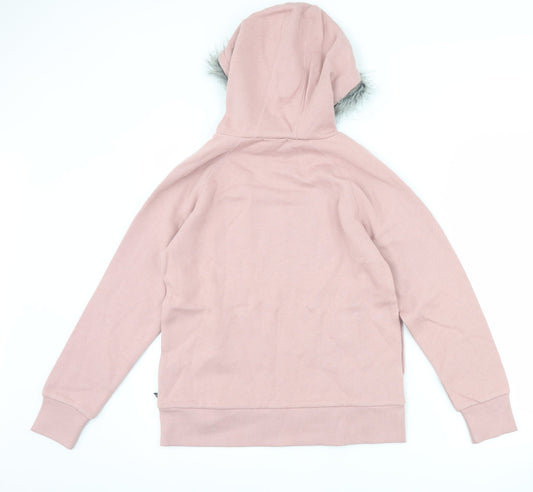 Belino Womens Pink Pullover Hoodie Size M - slogan