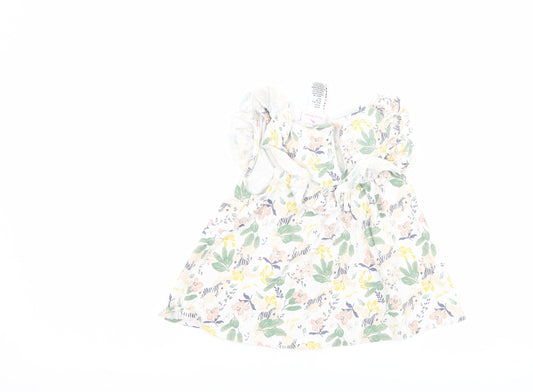 Tommy Bahama Girls White Floral Basic Tank Size 2-3 Years