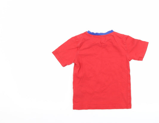 Blue Zoo Boys Red Basic T-Shirt Size 2-3 Years