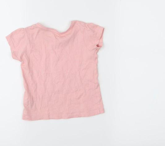 Primark Girls Pink Basic T-Shirt Size 12-18 Months