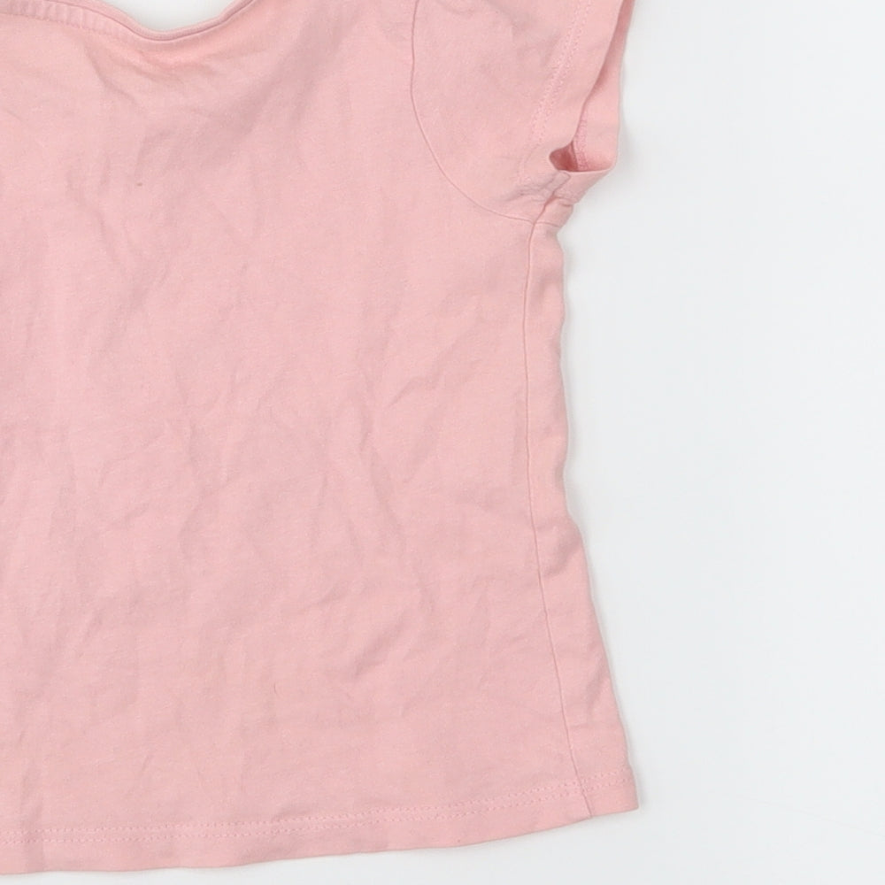 Primark Girls Pink Basic T-Shirt Size 12-18 Months