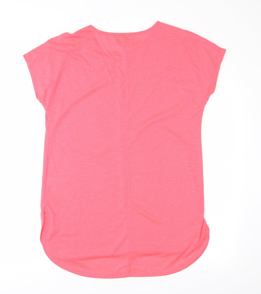 Papaya Womens Pink Basic Blouse Size M - Florescent Pink