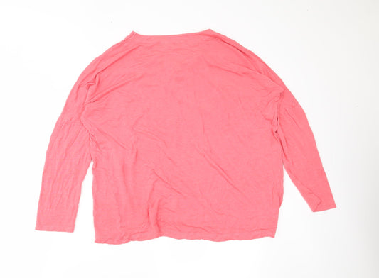 Pep & co Womens Pink Basic Blouse Size 14