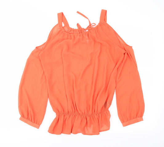 NEXT Womens Orange Basic Blouse Size 8