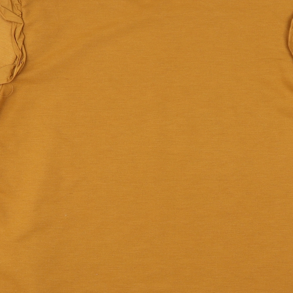 Zara Womens Orange Basic T-Shirt Size M