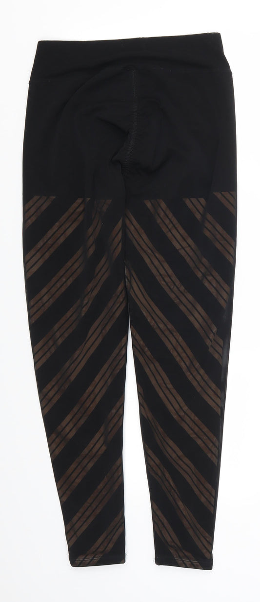 DY Womens Black Striped Carrot Leggings Size 26 in L26 in
