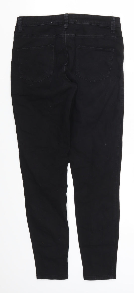 Denim Co Womens Black Denim Skinny Jeans Size 10 L28 in
