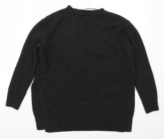 H&M Womens Grey Pullover Jumper Size XS