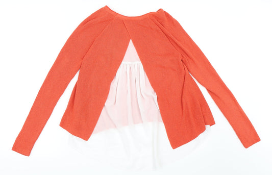 Marks and Spencer Womens Orange Pullover Jumper Size 6