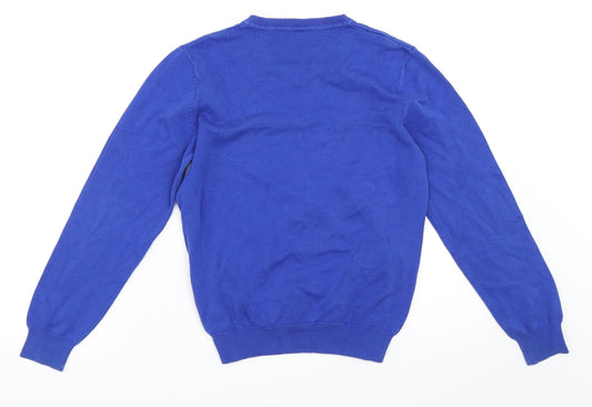 George Boys Blue Pullover Jumper Size 10-11 Years