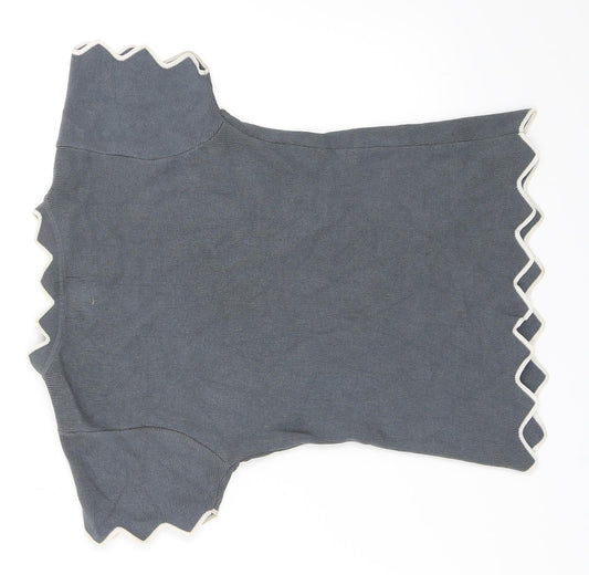 Apricot Womens Grey Basic T-Shirt Size S