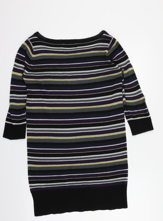 Soaked in Luxury Womens Multicoloured Striped Pullover Jumper Size M