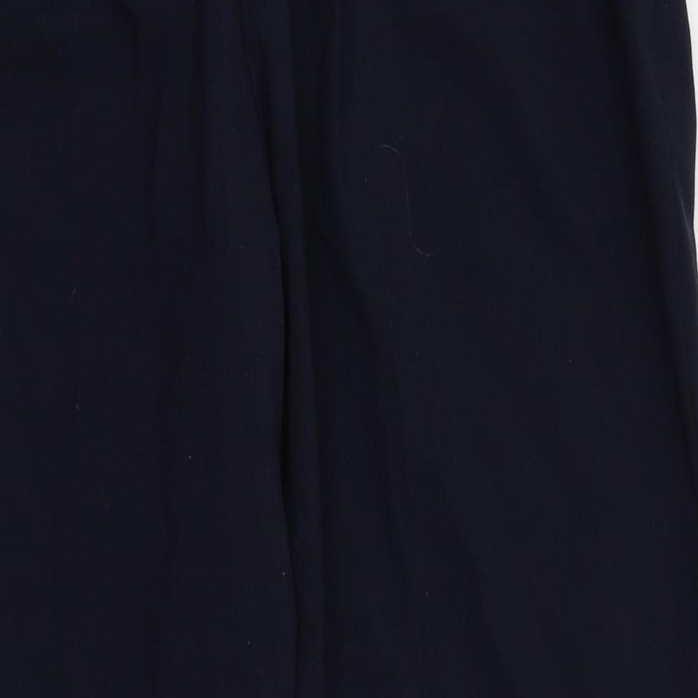 M&S Womens Blue Dress Pants Trousers Size 16 L24 in
