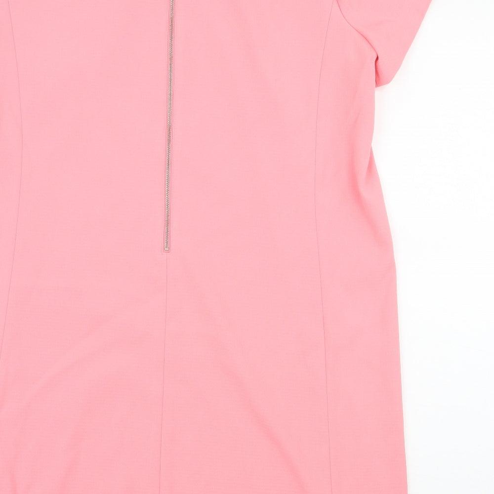 Savoir Womens Pink A-Line Size 16 - Embelished Neckline