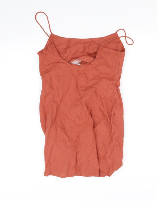 ASOS Womens Orange Basic Blouse Size 10