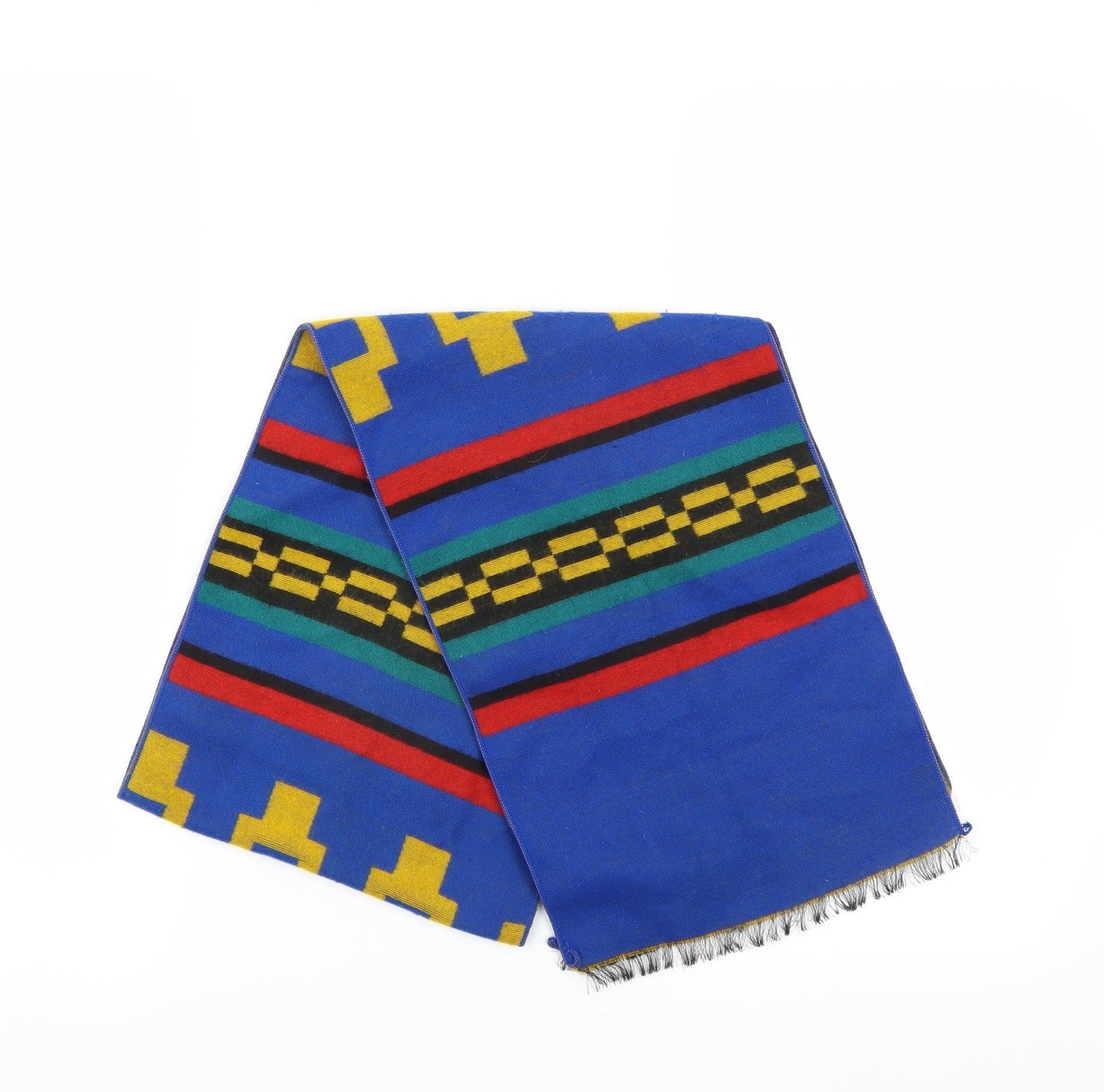 Preworn Unisex Blue Scarf One Size