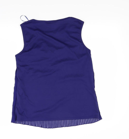 Dunes Womens Blue Blouse Size 12