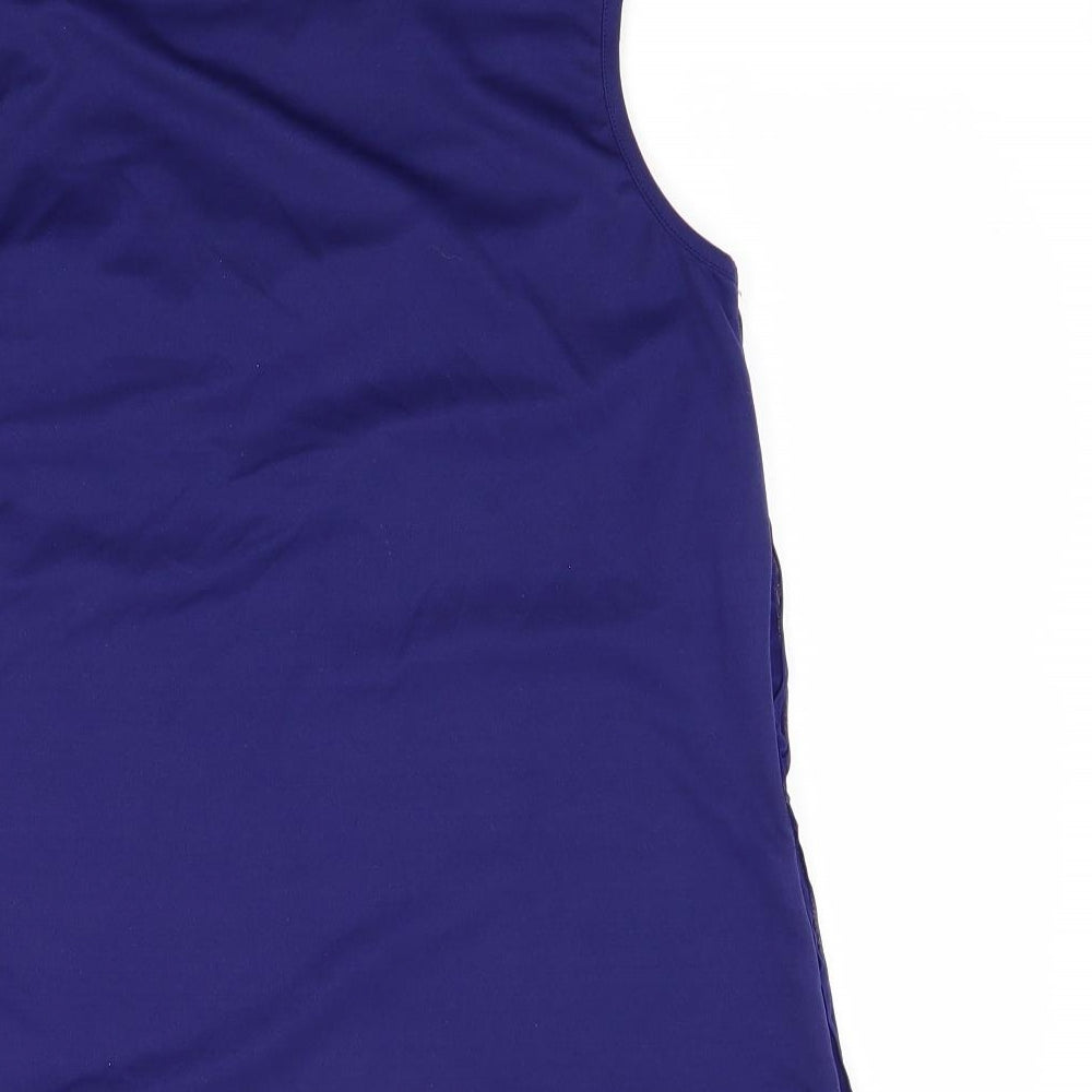 Brand and care label for Dunes women’s blue blouse, size UK 12