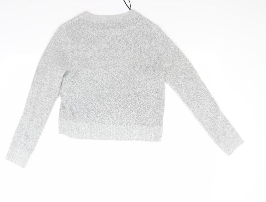 Divided Womens Grey Pullover Jumper Size S