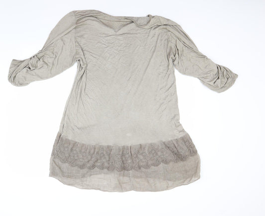Kurt Muller Womens Brown A-Line Size L