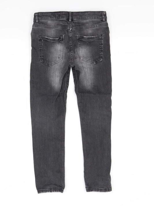 NEXT Girls Black Denim Skinny Jeans Size 9 Years