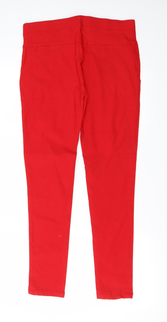 Rupali Womens Red Trousers Size L L26 in