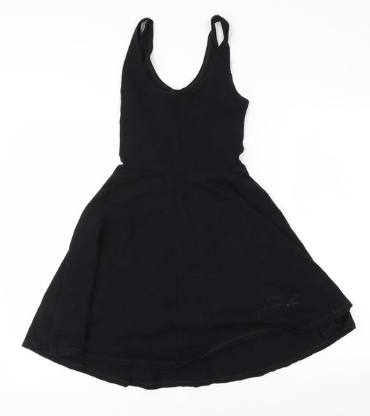 Topshop Womens Black Basic Blouse Size 8
