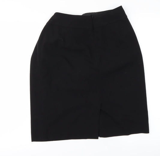 Precis Womens Black A-Line Skirt Size 28 in