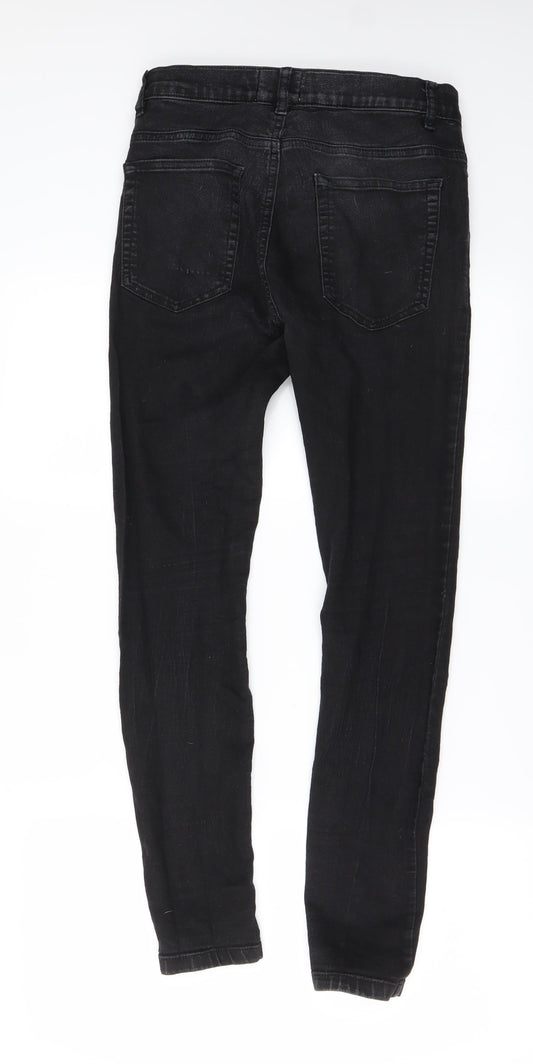 Pull & Bear Womens Black Skinny Jeans Size 26 in L26 in