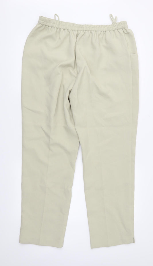 Anthology Womens Beige Trousers Size 16 L29 in