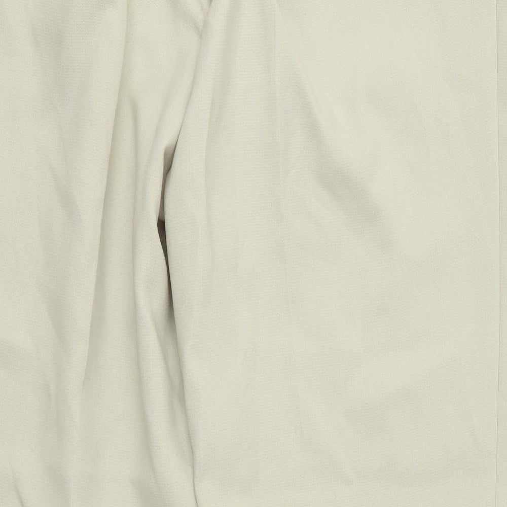 Brand and care label for Anthology women’s beige trousers, size UK 16, 29-inch leg