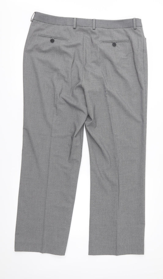Planet Womens Grey Check Trousers Size 14 L28 in